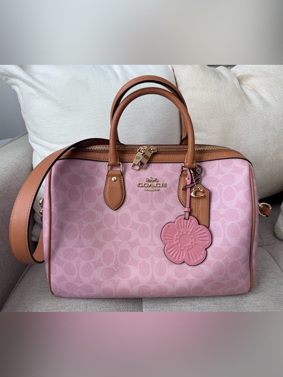Coach Handbags - Coach Powder Pink Large Rowan